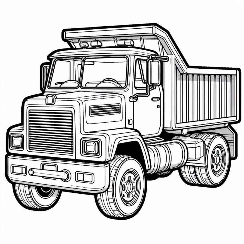 Lastwagen Ausmalbilder 018