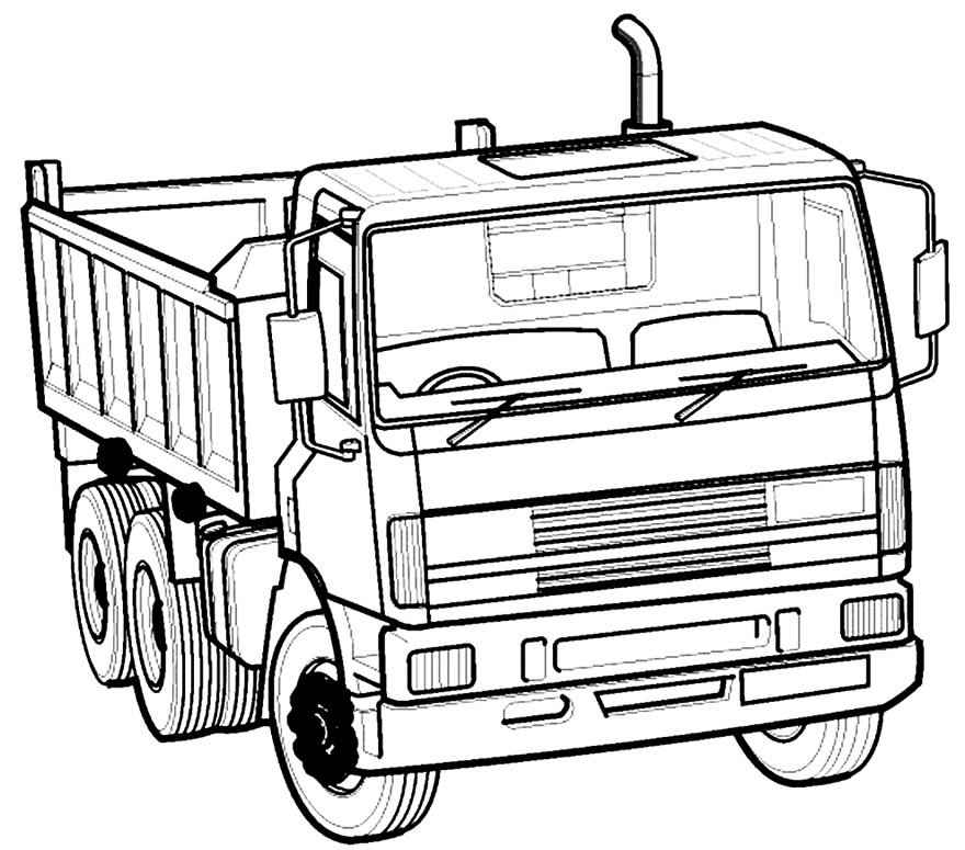 Lastwagen Ausmalbilder 032