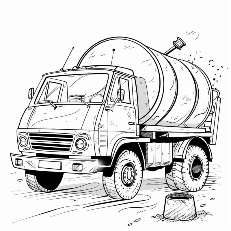 Lastwagen Ausmalbilder 049