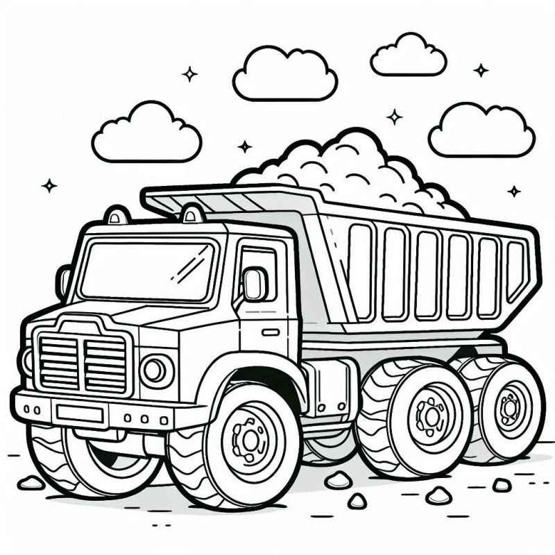 Lastwagen Ausmalbilder 093