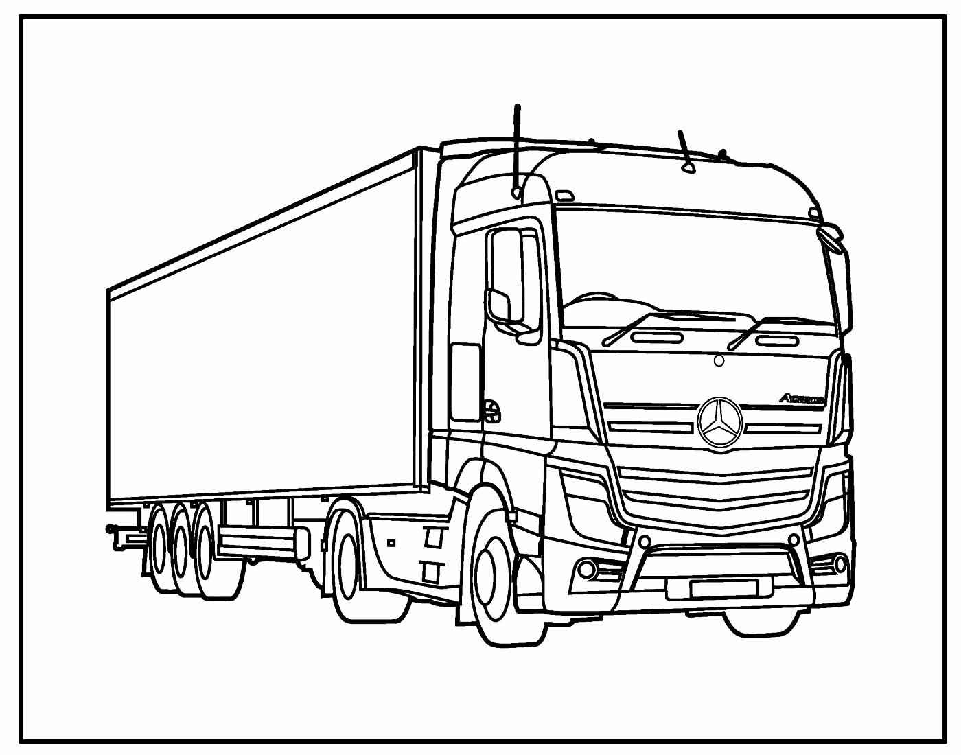 Lastwagen Ausmalbilder 095