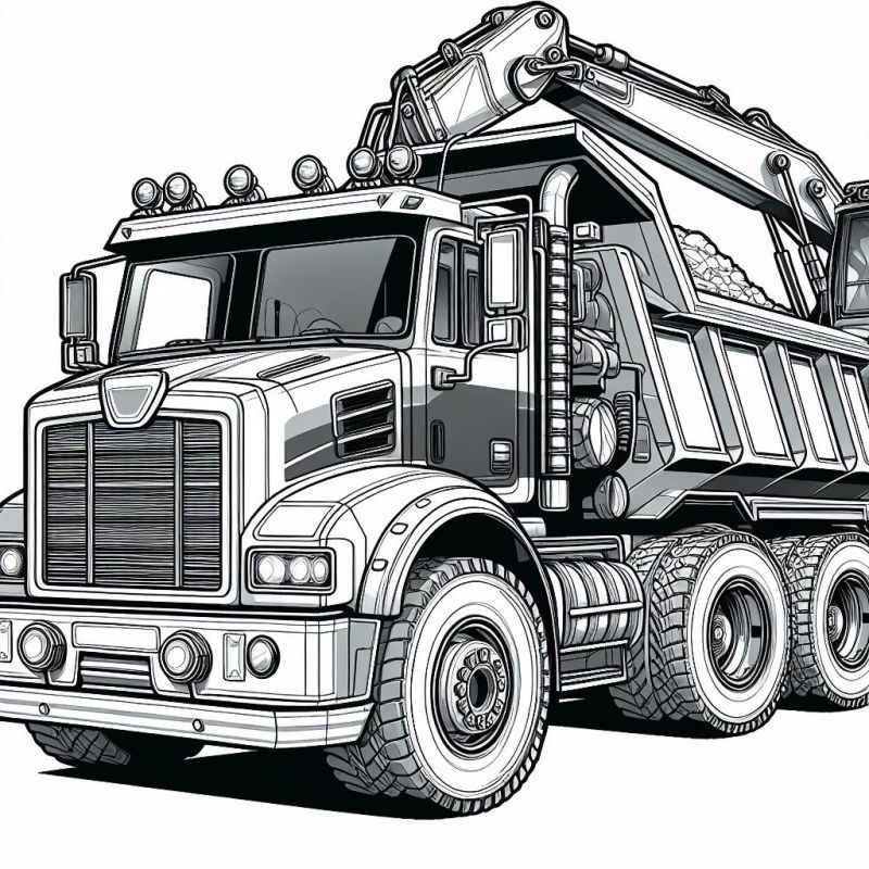 Lastwagen Ausmalbilder 097