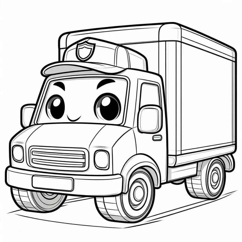 Lastwagen Ausmalbilder 110