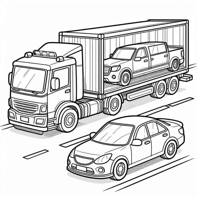 Lastwagen Ausmalbilder 174