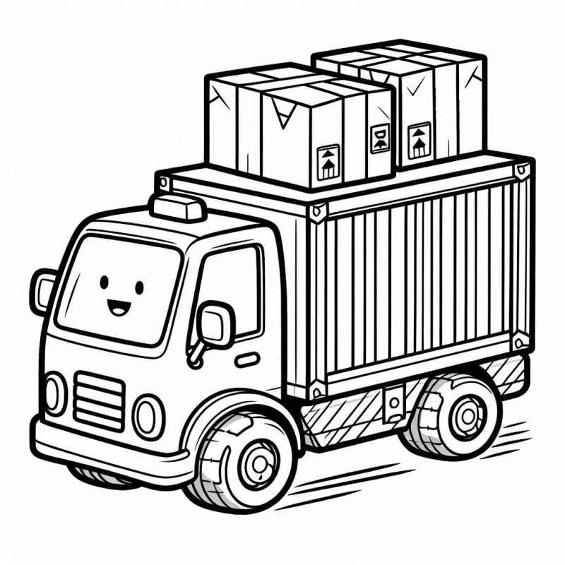Lastwagen Ausmalbilder 389