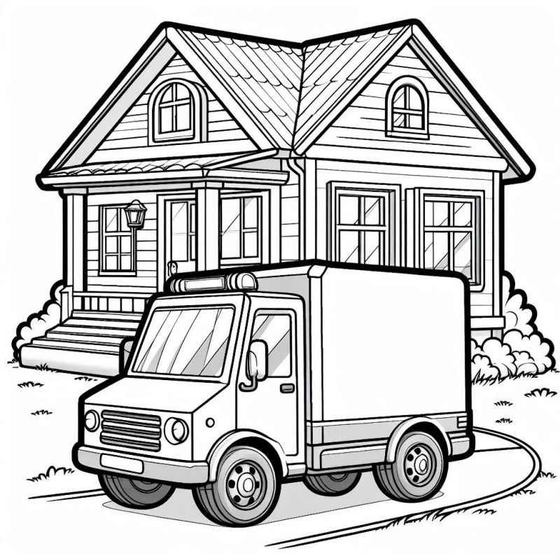 Lastwagen Ausmalbilder 444