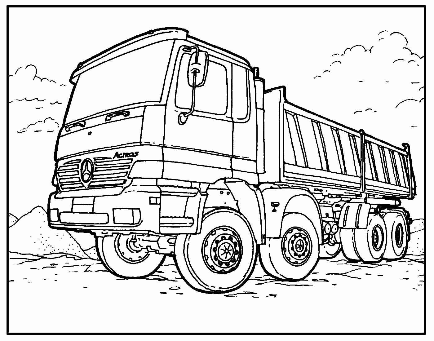 Lastwagen Ausmalbilder 454