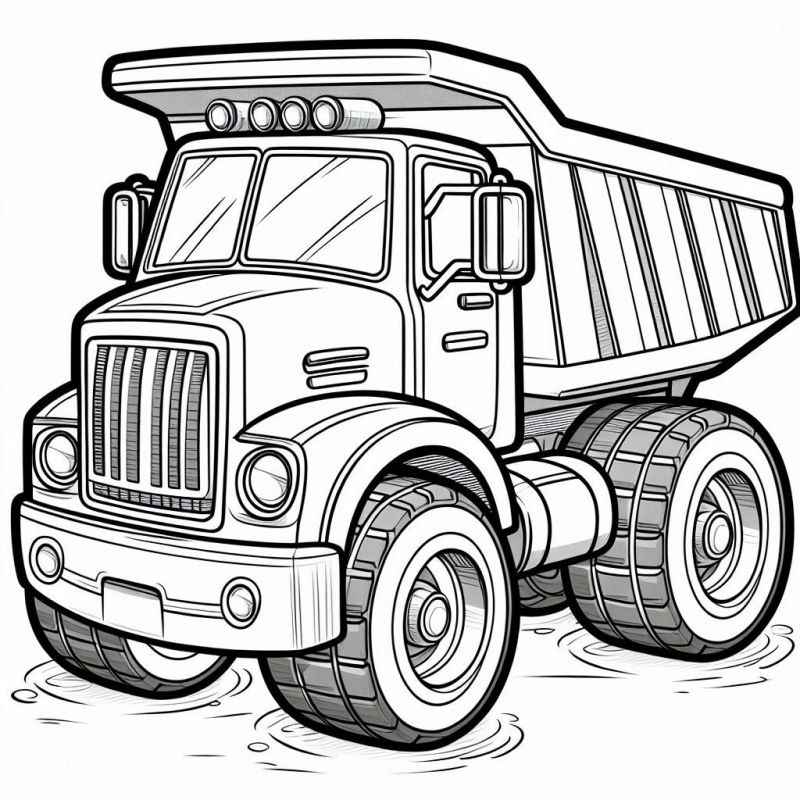 Lastwagen Ausmalbilder 500