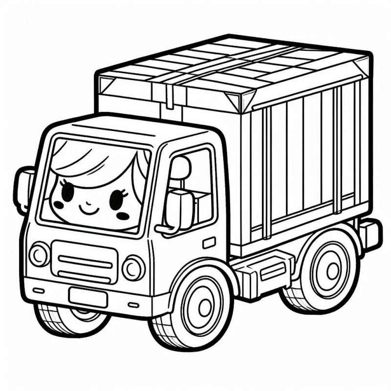 Lastwagen Ausmalbilder 524