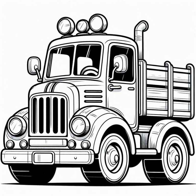 Lastwagen Ausmalbilder 548