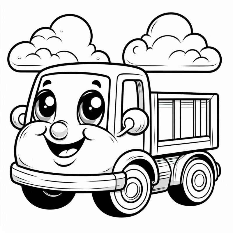 Lastwagen Ausmalbilder 580