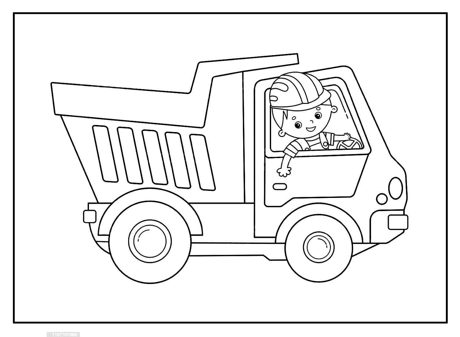 Lastwagen Ausmalbilder 687