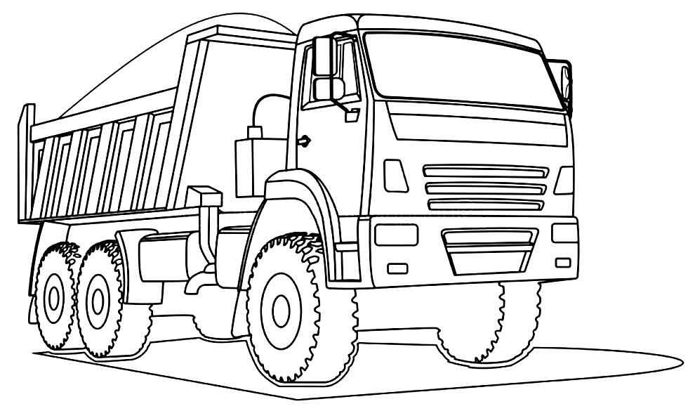 Lastwagen Ausmalbilder 695