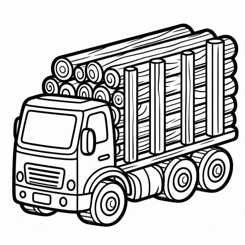 Lastwagen Ausmalbilder 734