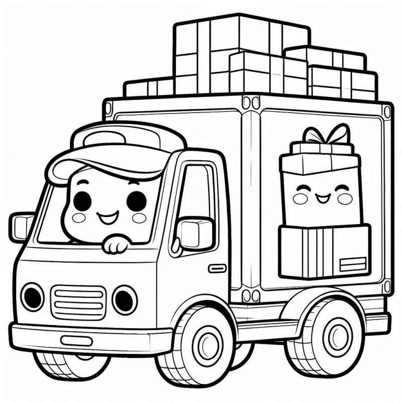 Lastwagen Ausmalbilder 765