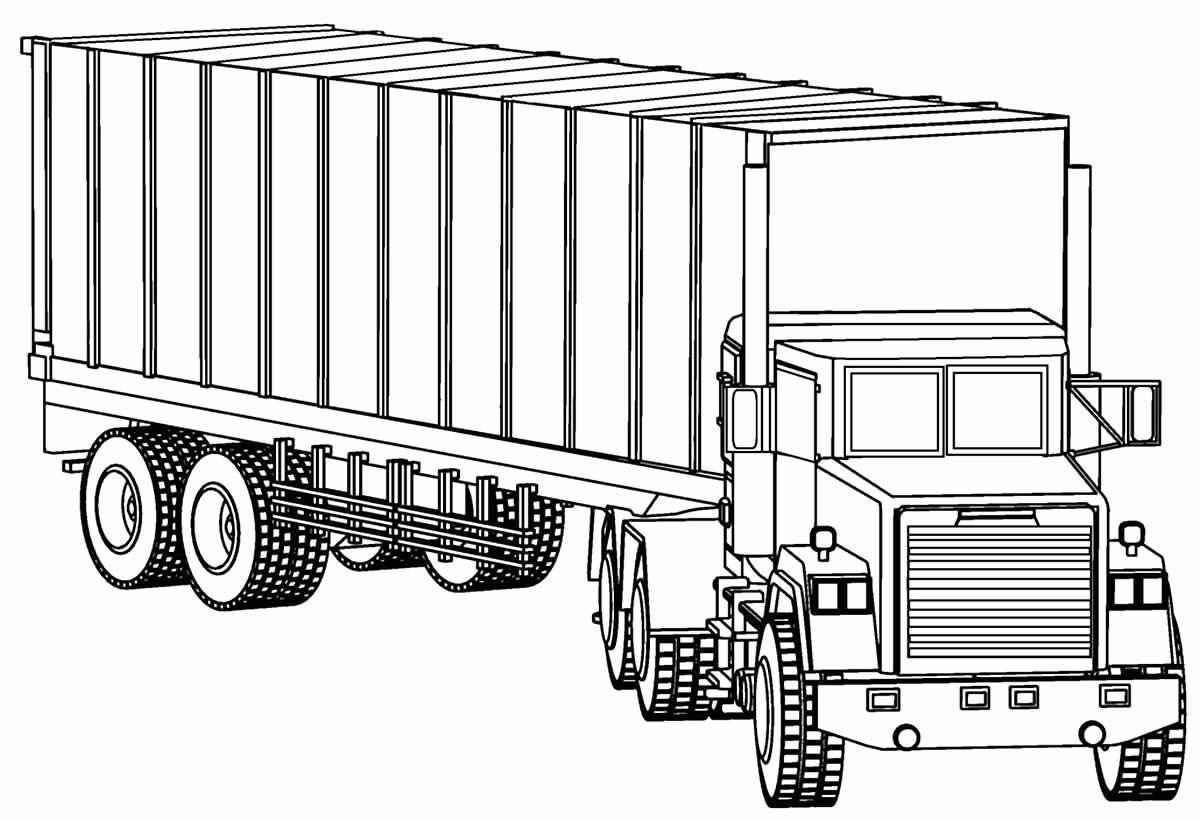 Lastwagen Ausmalbilder 825