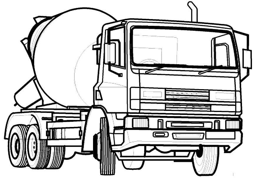 Lastwagen Ausmalbilder 841