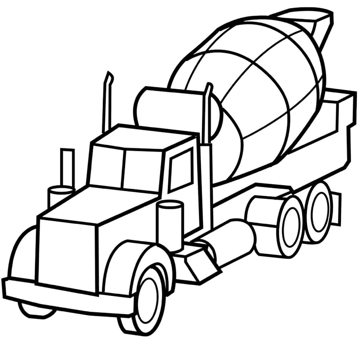 Lastwagen Ausmalbilder 955