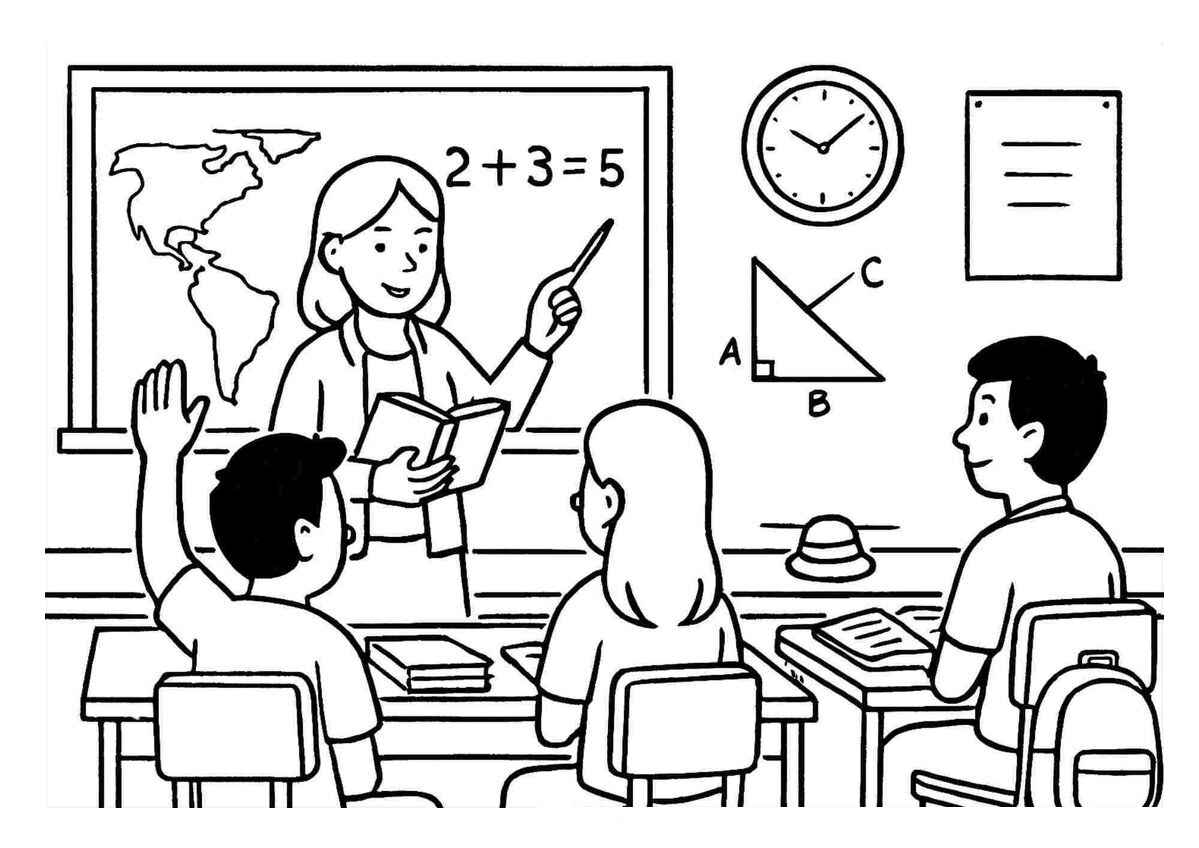 Lehrer Ausmalbilder 239