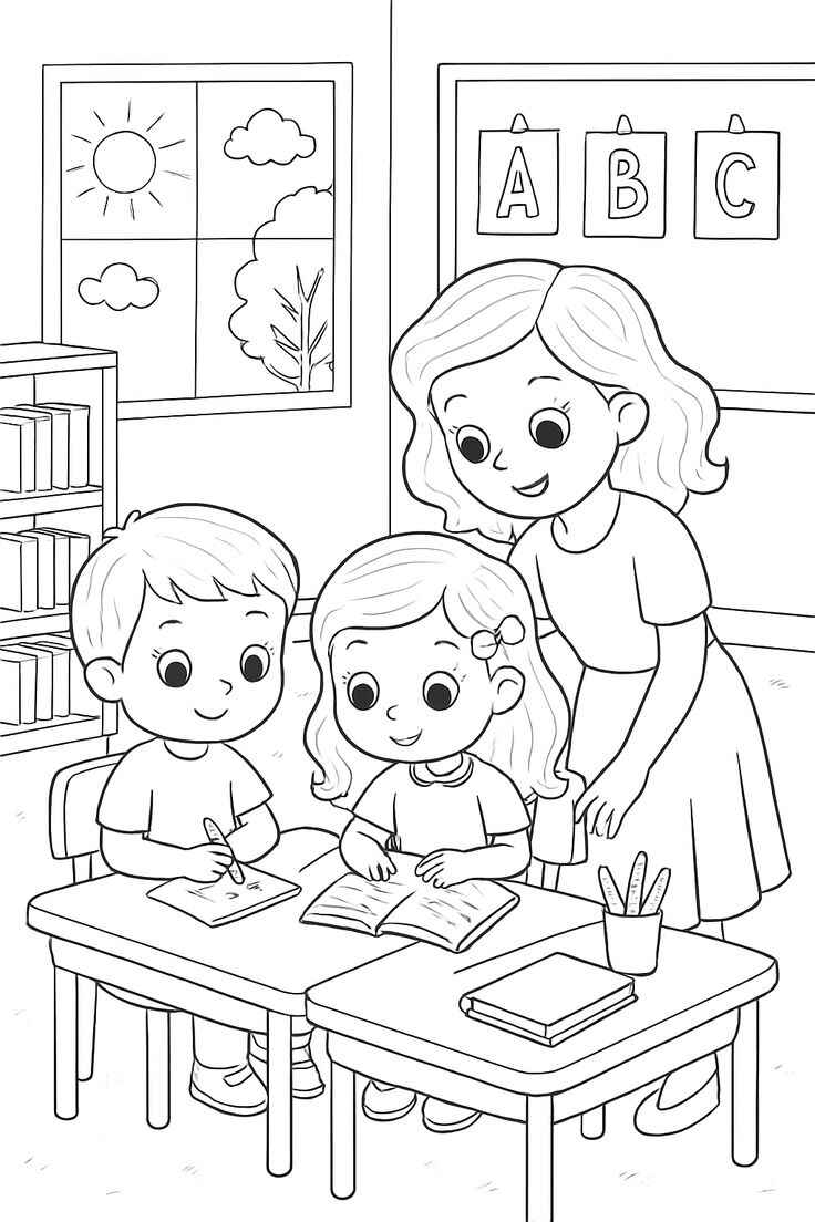 Lehrer Ausmalbilder 299