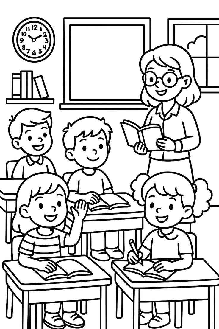 Lehrer Ausmalbilder 525