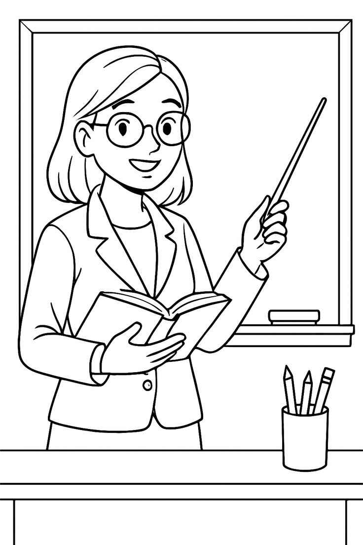 Lehrer Ausmalbilder 608