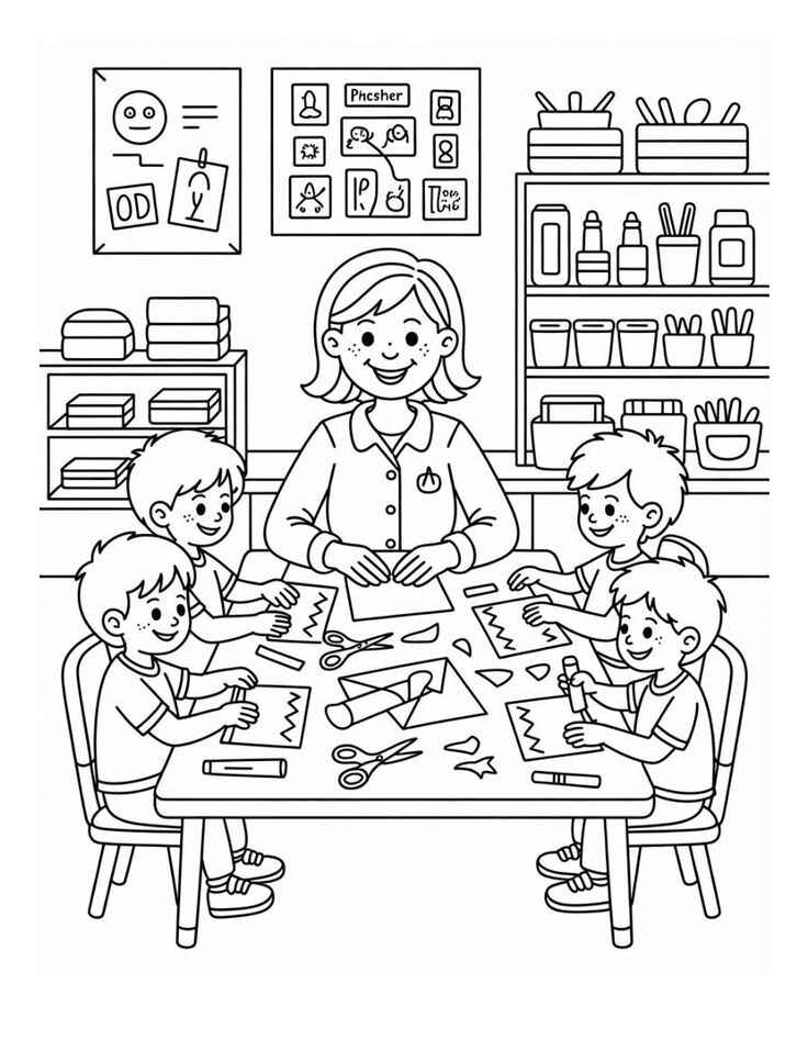Lehrer Ausmalbilder 708