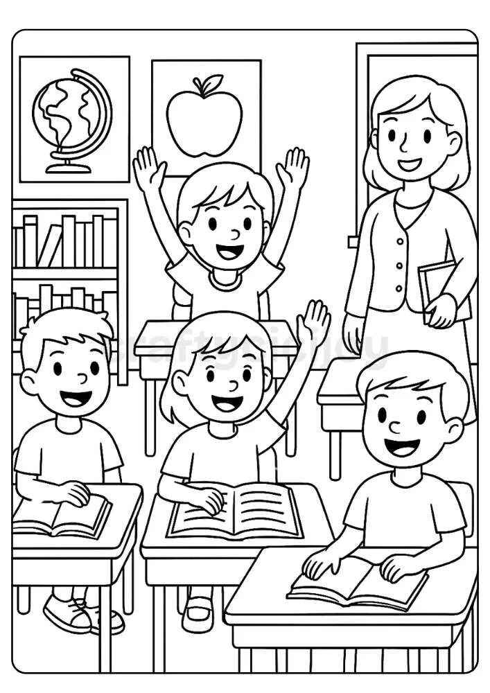 Lehrer Ausmalbilder 726