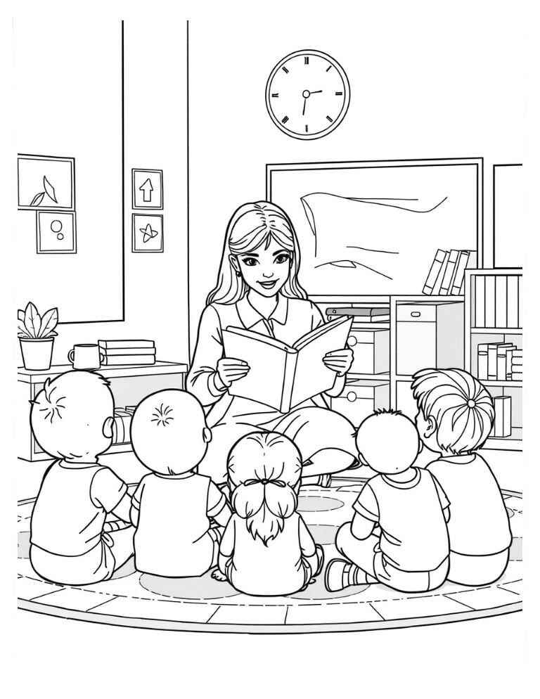 Lehrer Ausmalbilder 868