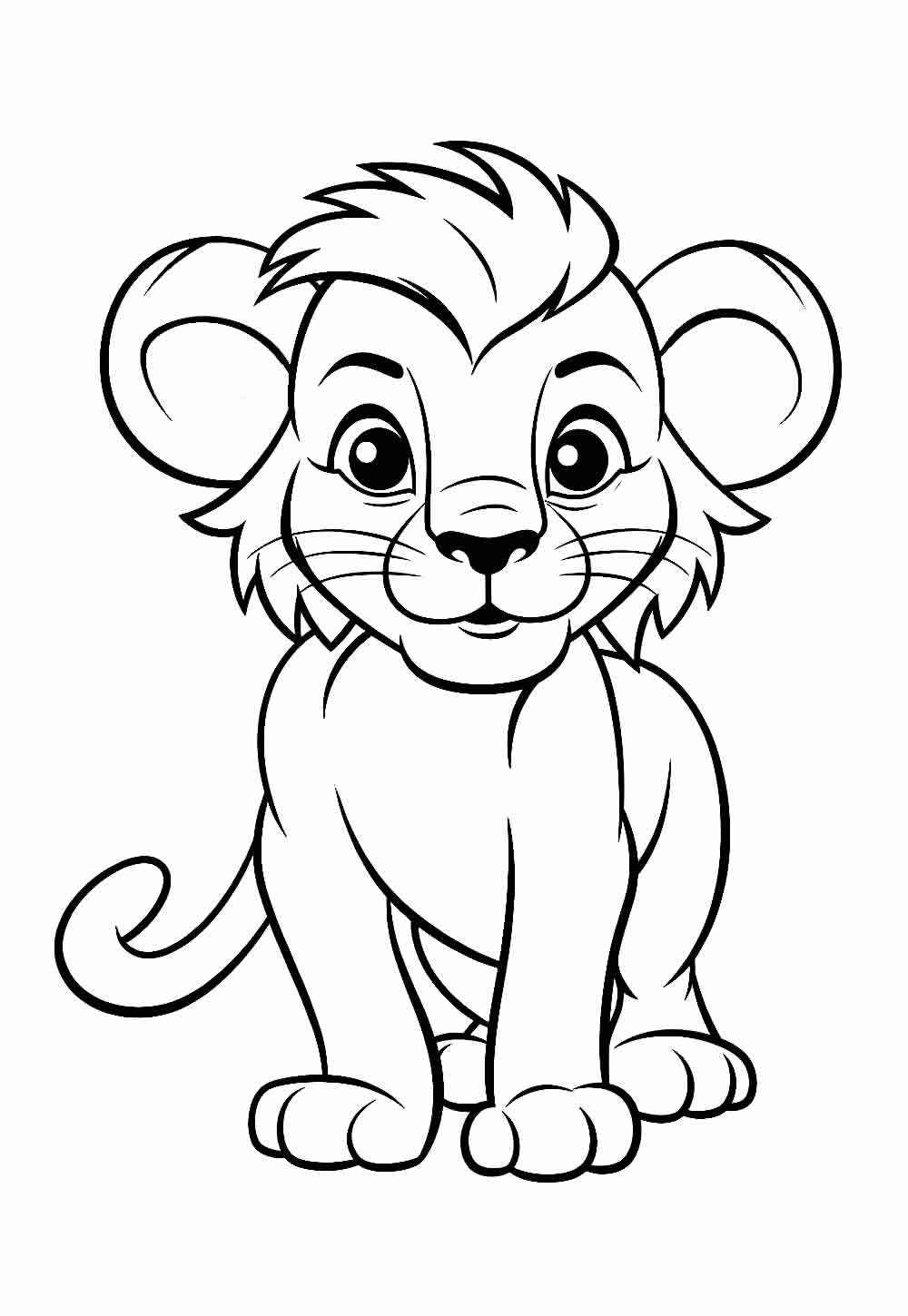 Löwe Ausmalbilder 028