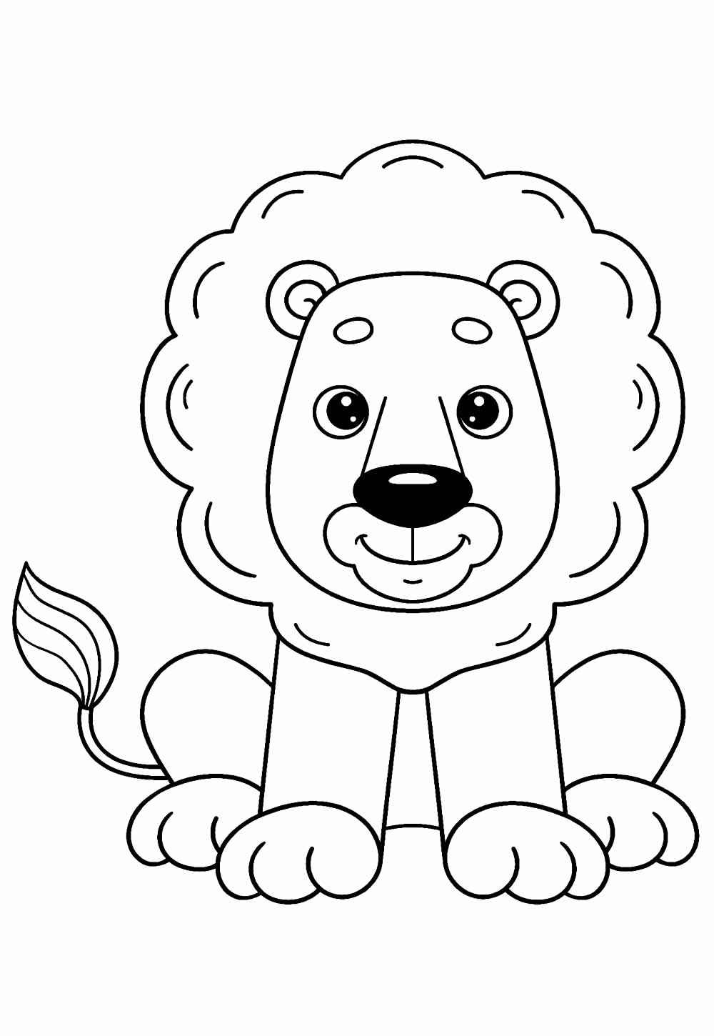 Löwe Ausmalbilder 088