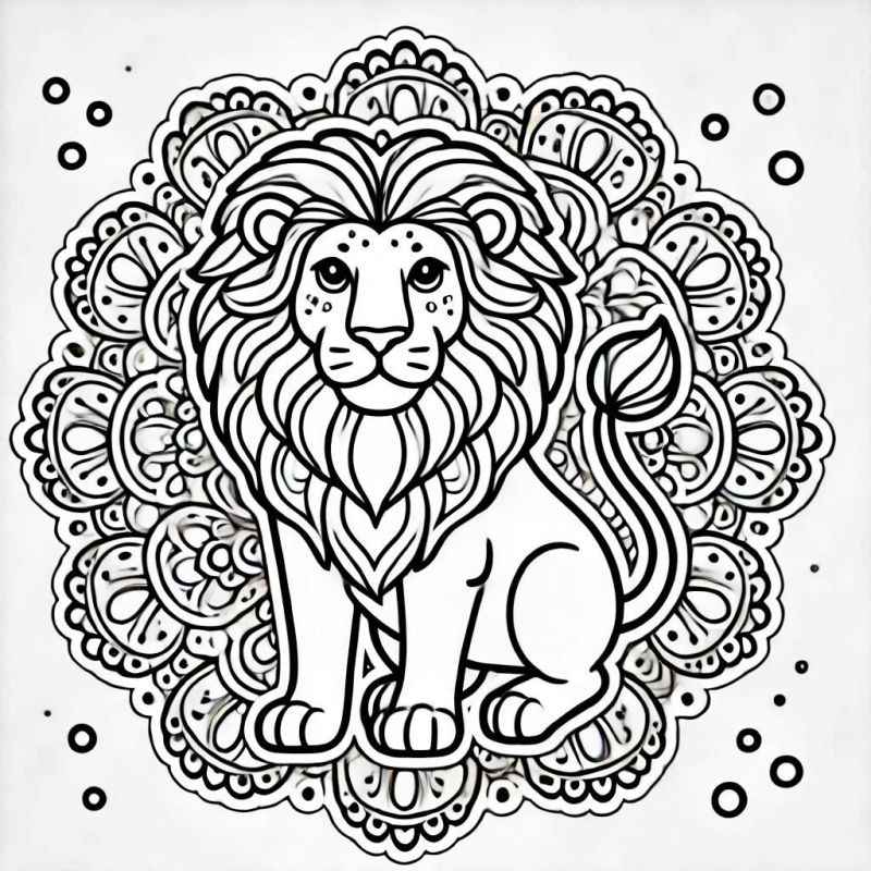 Löwe Ausmalbilder 099