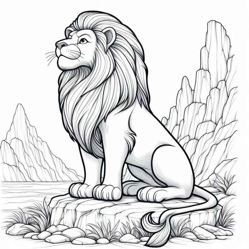 Löwe Ausmalbilder 200