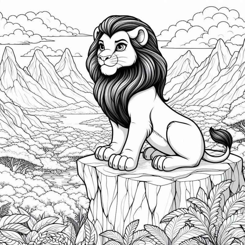 Löwe Ausmalbilder 236