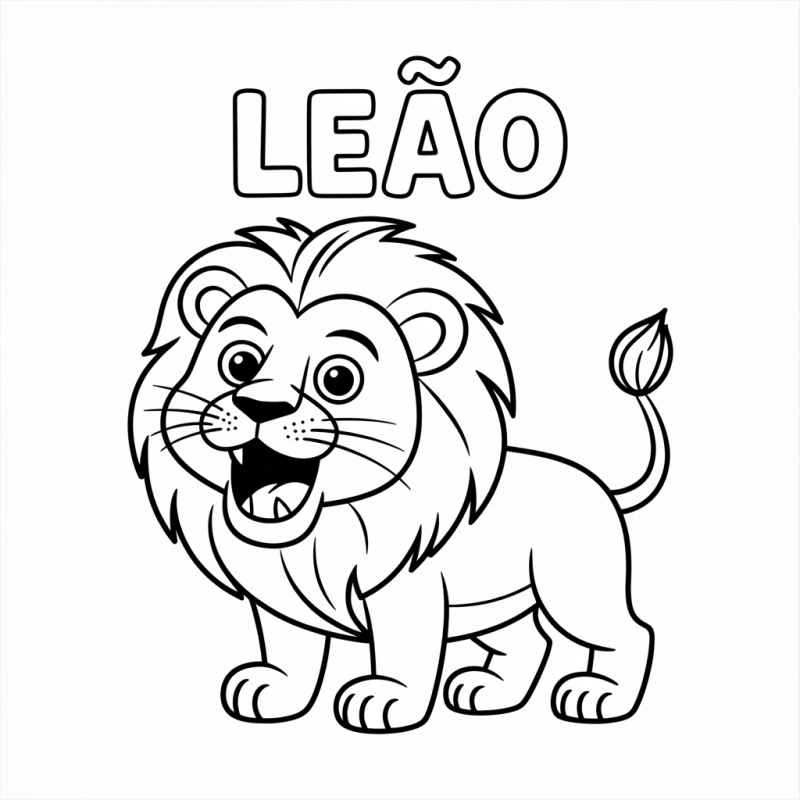 Löwe Ausmalbilder 265