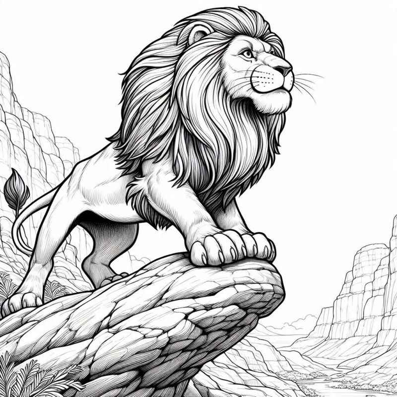 Löwe Ausmalbilder 416