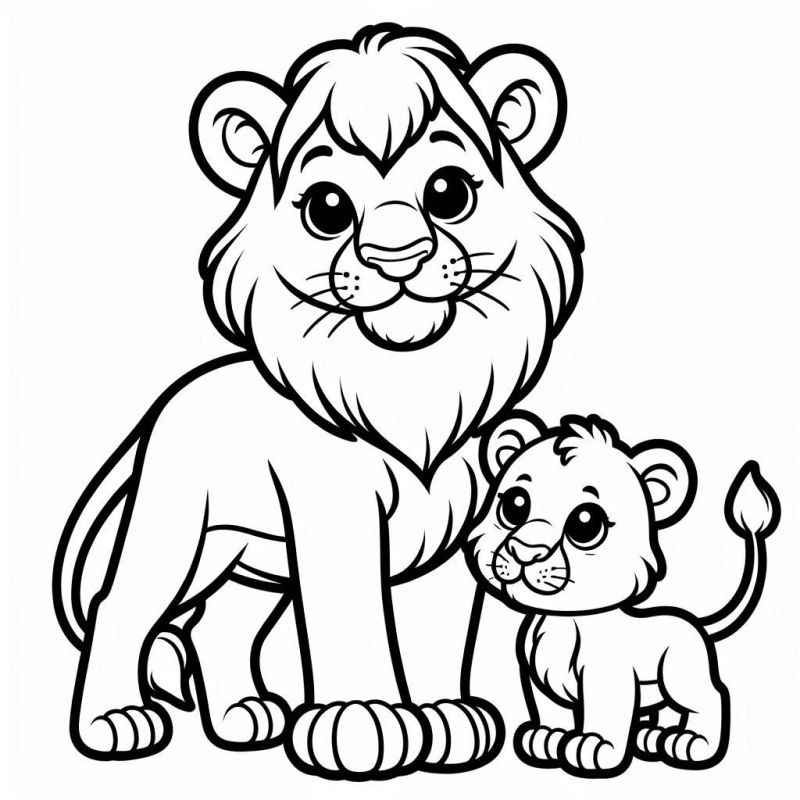 Löwe Ausmalbilder 438