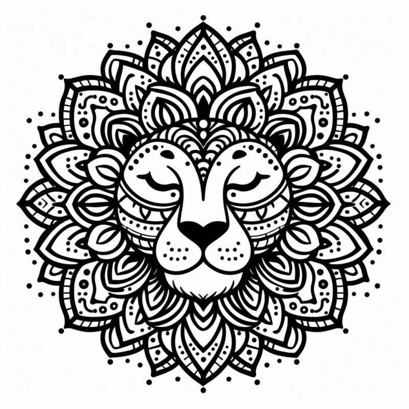 Löwe Ausmalbilder 459