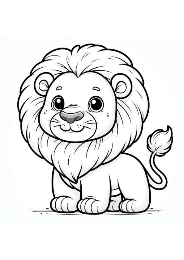 Löwe Ausmalbilder 499