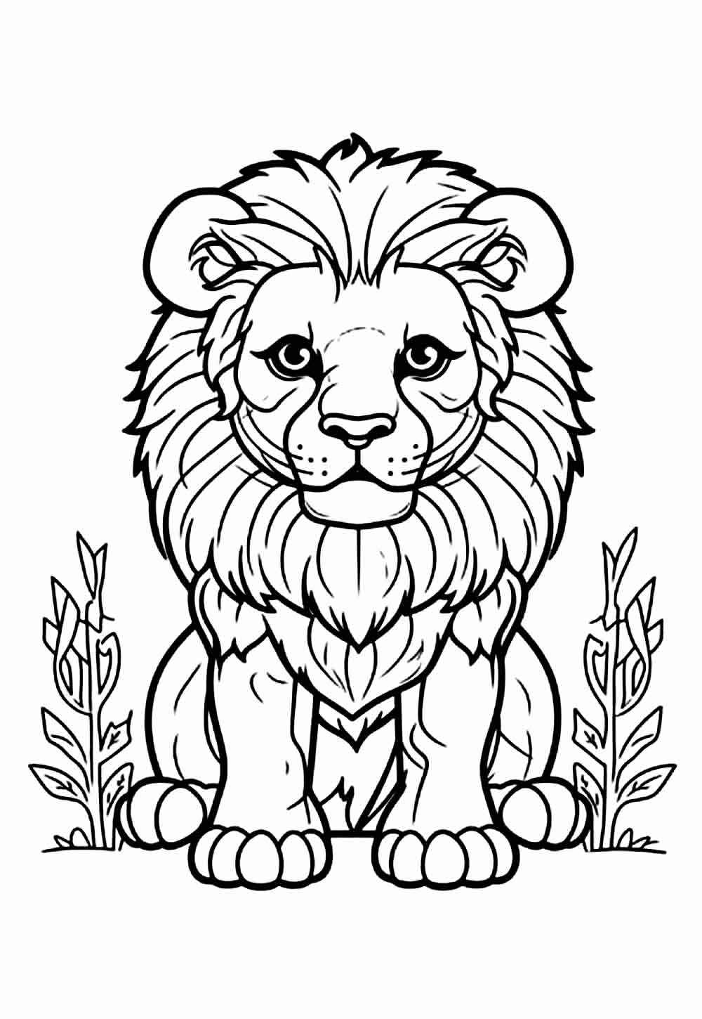 Löwe Ausmalbilder 527
