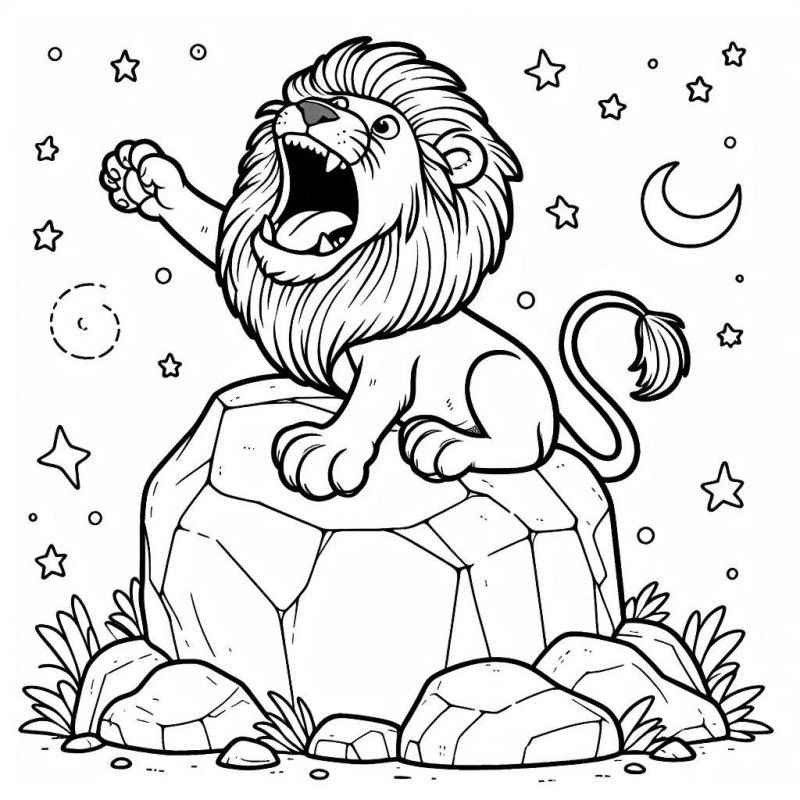 Löwe Ausmalbilder 783