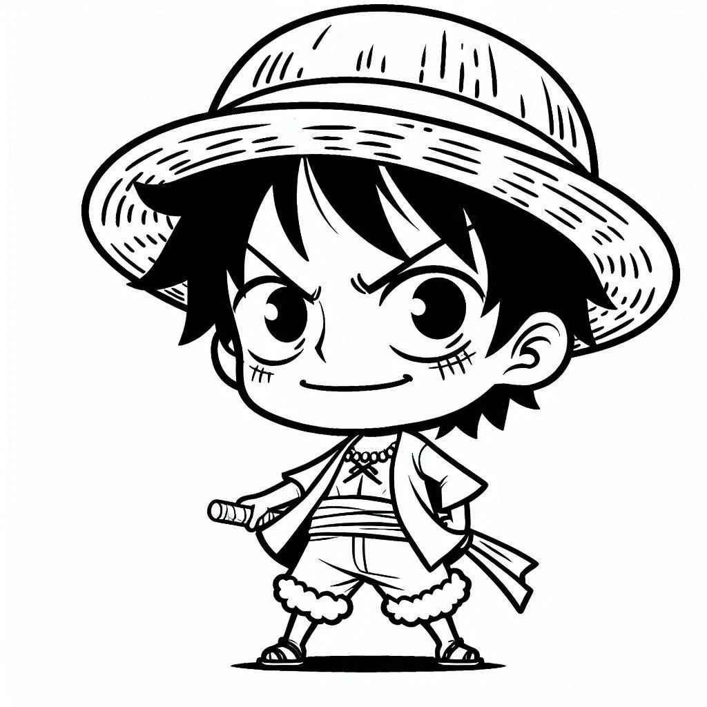Luffy Ausmalbilder 009