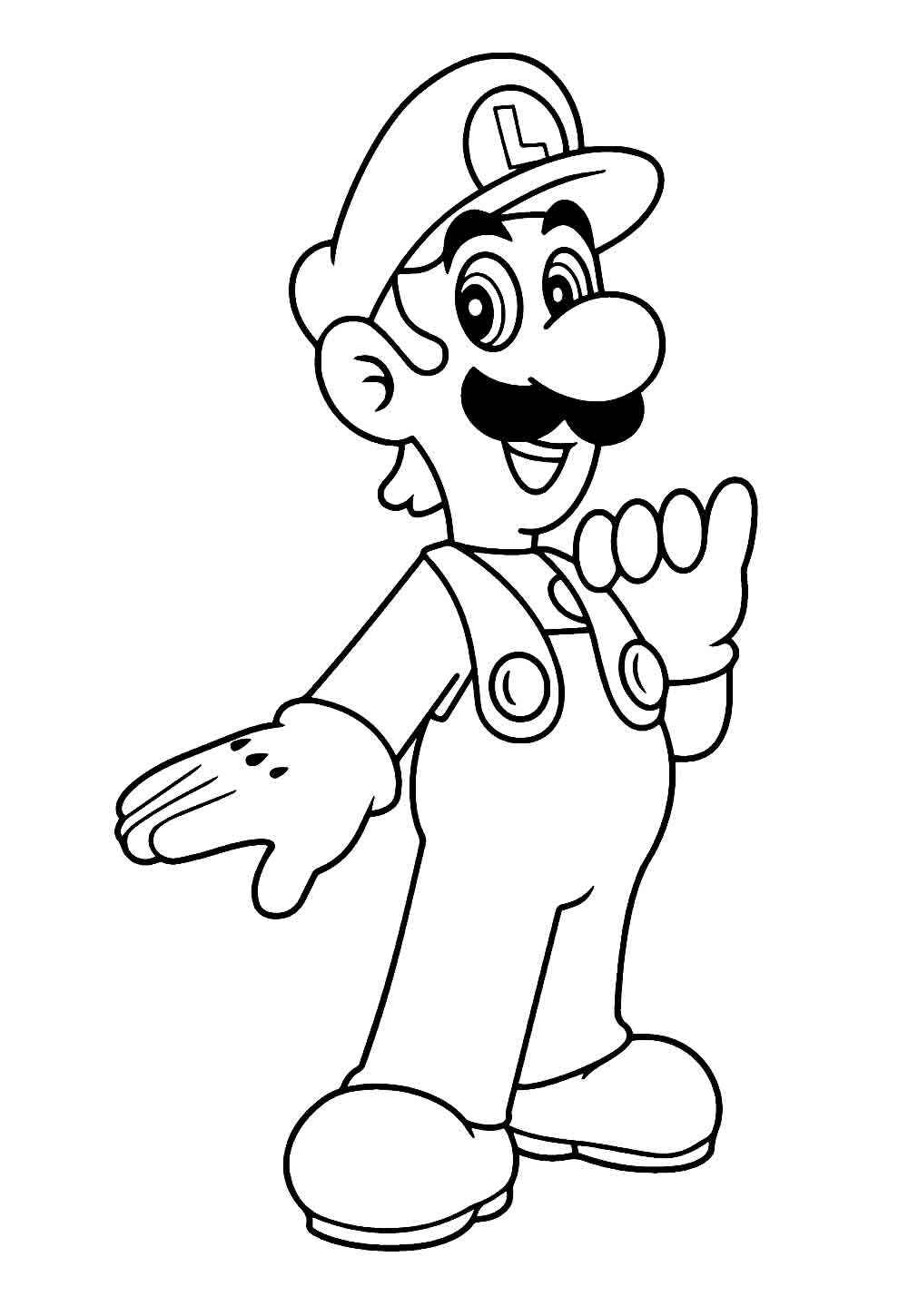 Luigi Ausmalbilder 074