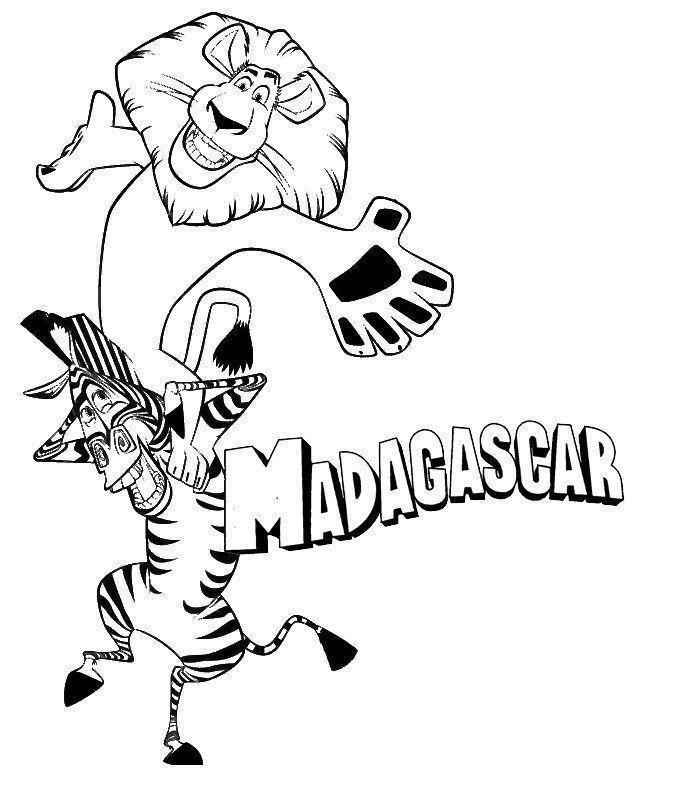 Madagaskar Ausmalbilder 053