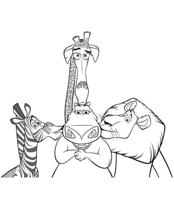 Madagaskar Ausmalbilder 117