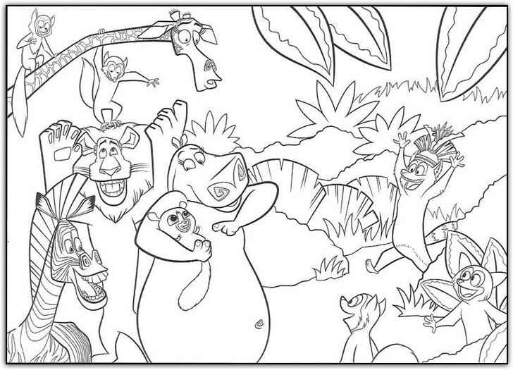 Madagaskar Ausmalbilder 186