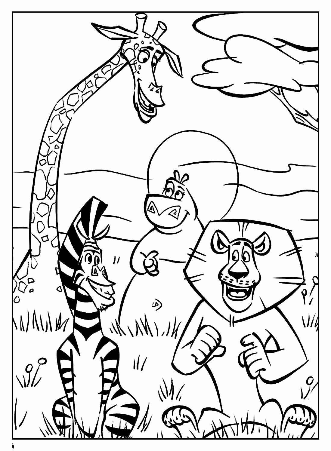 Madagaskar Ausmalbilder 243