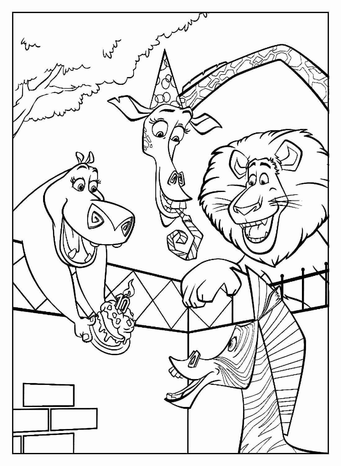 Madagaskar Ausmalbilder 324