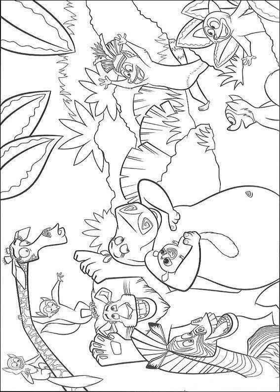 Madagaskar Ausmalbilder 350