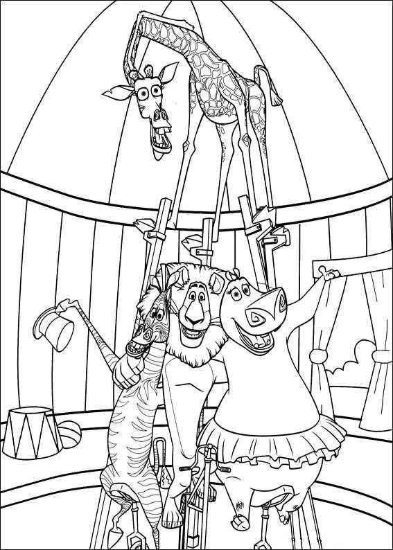 Madagaskar Ausmalbilder 414